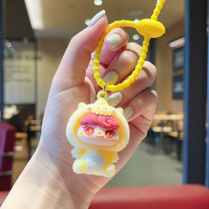 Wholesale Cartoon Flocked  Bear Pendant Cute Bag Desktop Decoration