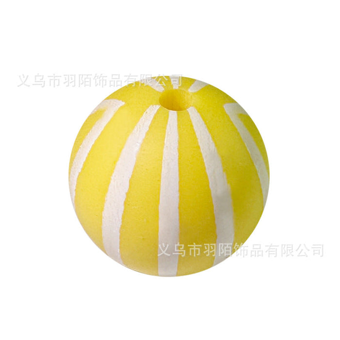 Wholesale 50PCS Rainbow Watermelon Silicone Balls JDC-BDS-YuMo009