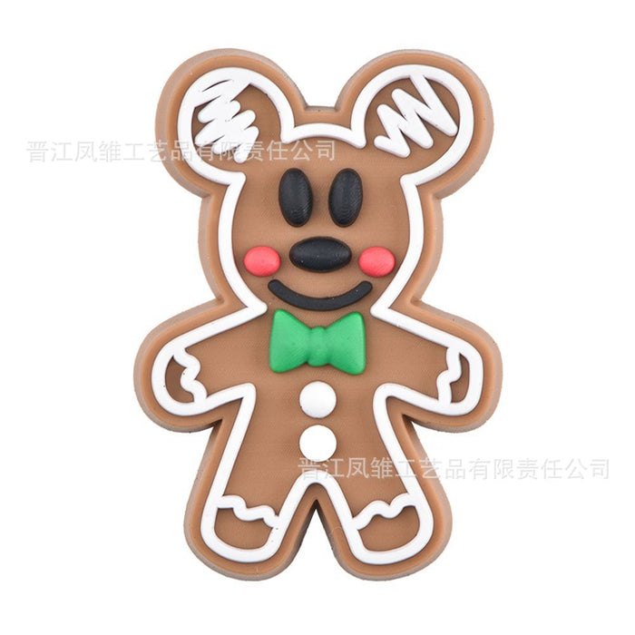 Wholesale 50pcs Christmas Shoes Charms  soft rubber shoes accessories decoration