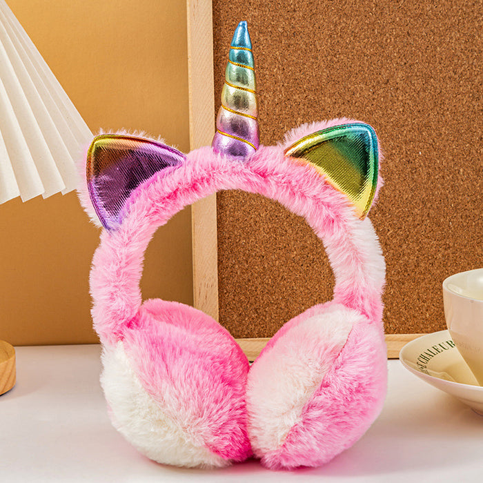 Wholesale unicorn warm winter earmuffs
