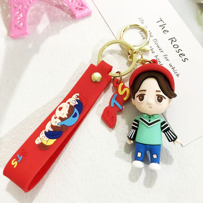 Wholesale Cartoon Soft Plastic Doll Keychain JDC-KC-LiangQ008