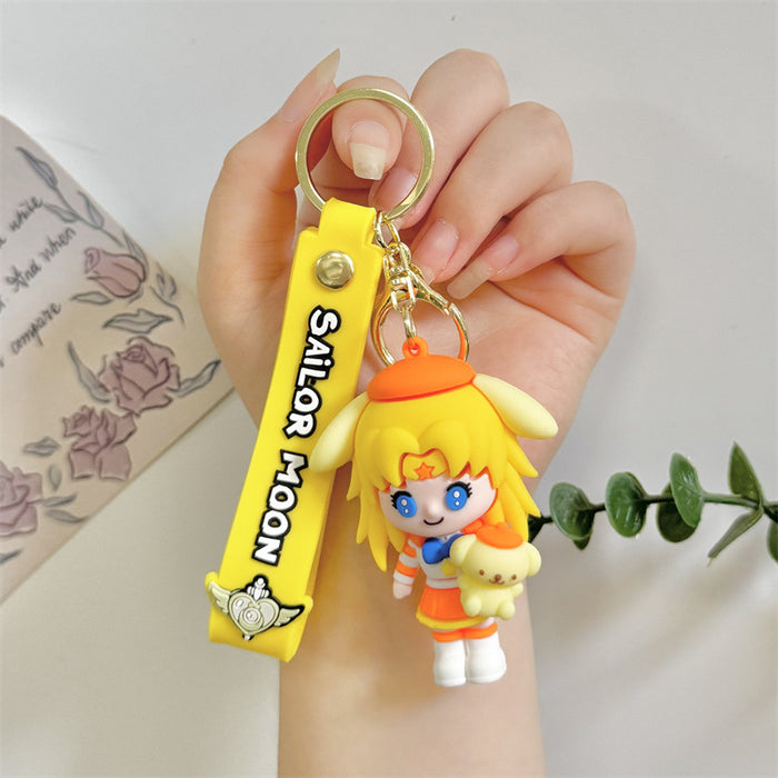 Wholesale Cartoon Silicone Doll Keychain JDC-KC-HaoXi018