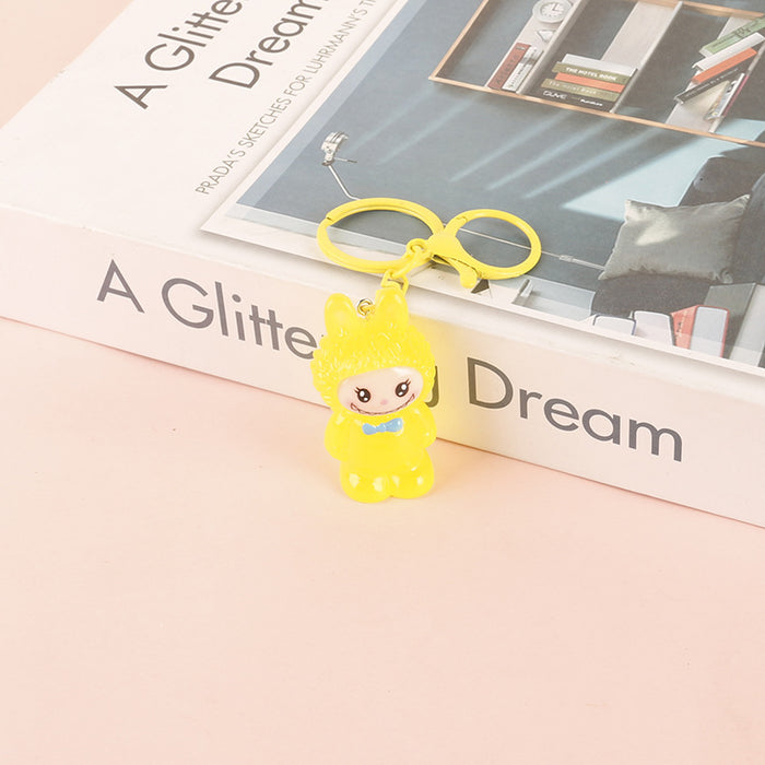 Wholesale Creative Cartoon Keychain Pendant Resin Luminous Doll Accessories Small Gifts Wholesale