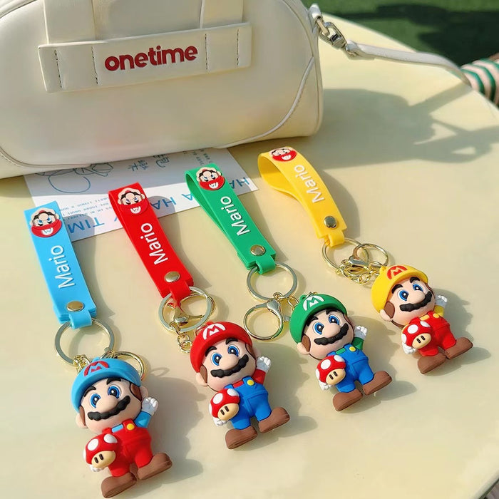 Wholesale Cartoon  Keychain Super Mary Doll Pendant Bag Pendant Car Key Chain Explosive Small Gift