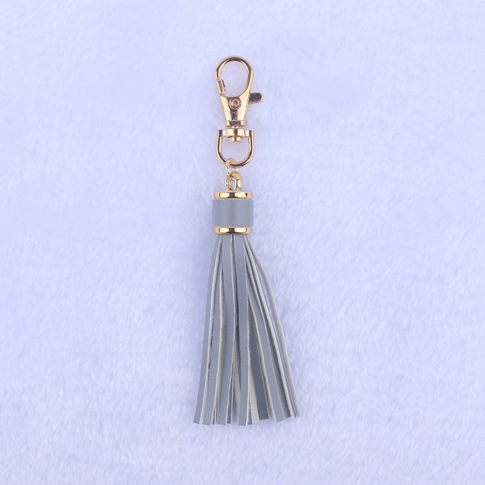 Wholesale Leather tassel pendant accessories tassel  gold buckle keychain tassel bracelet bracelet accessories