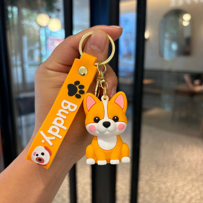 Wholesale Cute animal plush keychain