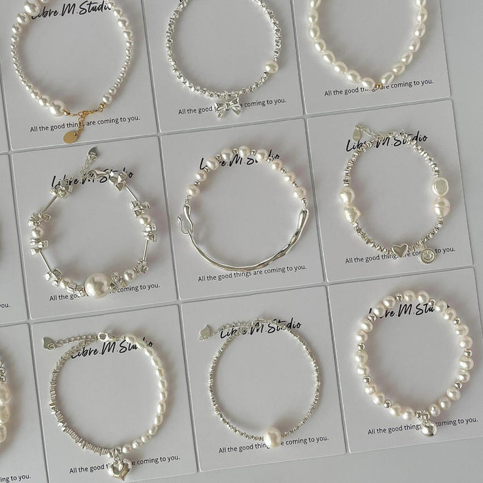 Wholesale Pure silver bracelet, bead, niche temperament, versatile accessory