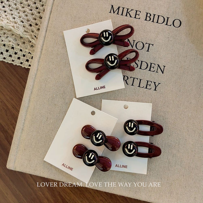 Wholesale Bow hair clip, fashionable texture, bangs clip, side clip hair accessory