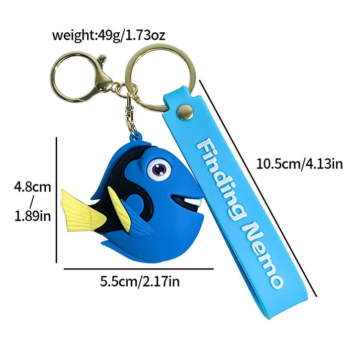 Wholesale Clown Fish Keychain Cartoon Creative Car Keychain Stall Doll