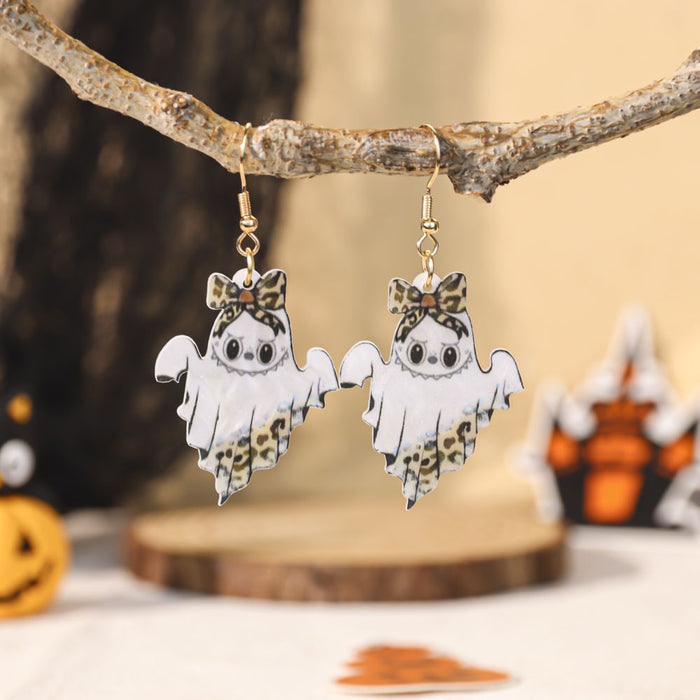 Wholesale  pumpkin lantern earrings cute funny cartoon ghost earrings
