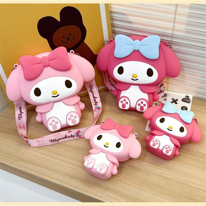 Wholesale Cute round bag, children's silicone crossbody bag, fashionable change bag