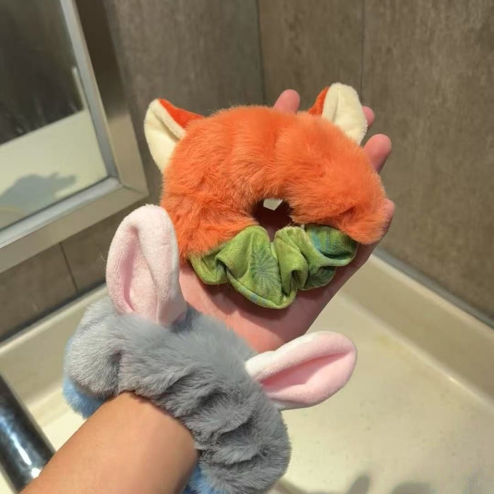 Wholesale Cartoon plush hair ties and hair cords