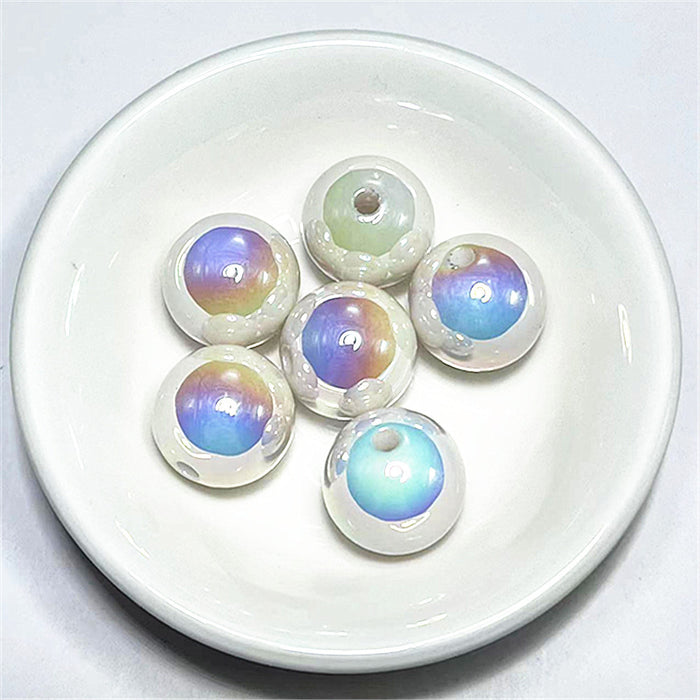 Wholesale 300pcs 14MM Colorful Shell Resin Beads JDC-BDS-Xiaox004