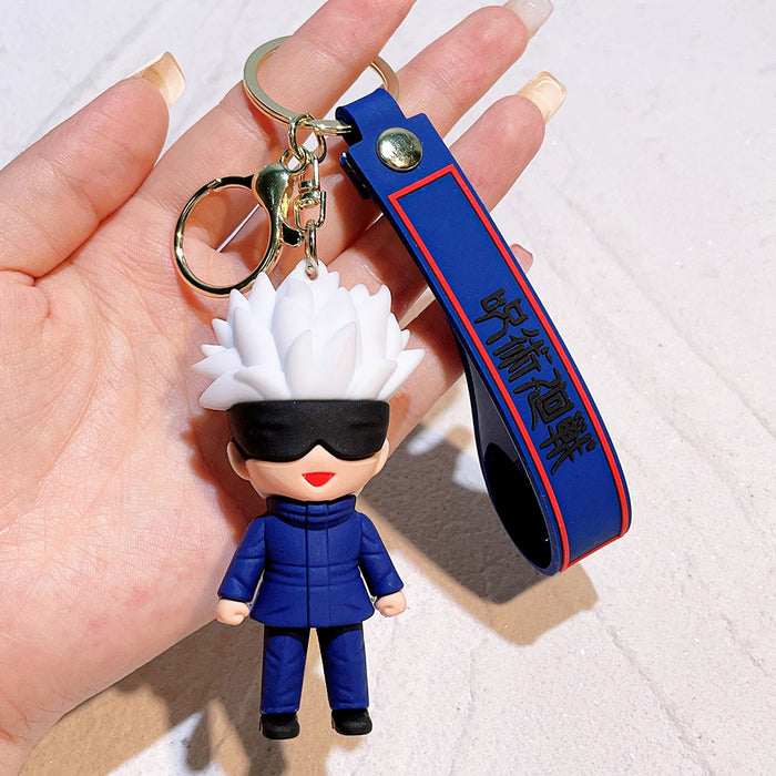 Wholesale  Anime Doll Peripheral Silicone Keychain Pendant