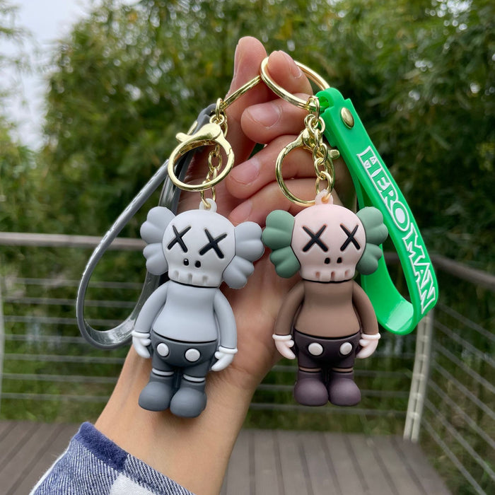 Wholesale Keychain couple backpack pendant PVC ornament