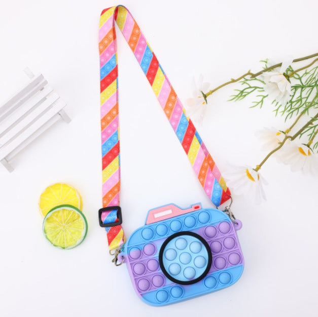 Wholesale Camera Rodent-killing Coin Purse Children's Silicone Bag Shoulder Crossbody Educational Children's Bag
