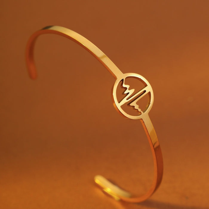 Wholes alecross bracelet  elegant butterfly accessory  stainless steel   heart-shaped bangle