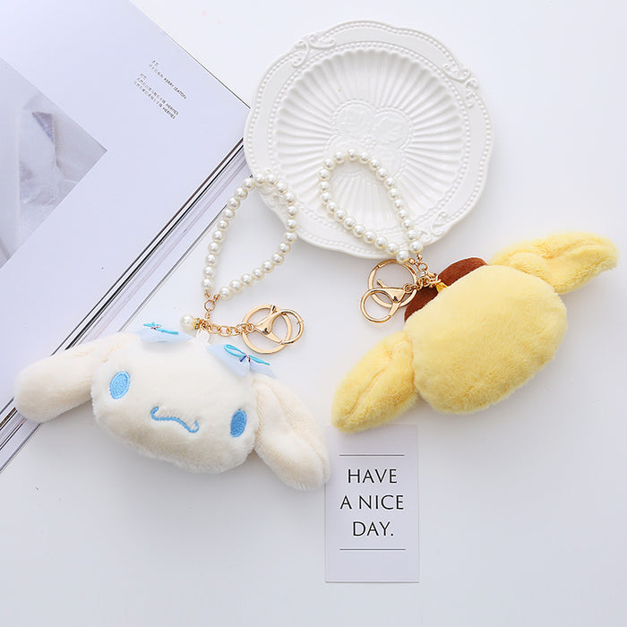 Wholesale Plush Doll Pendant Bag Keychain Pearl