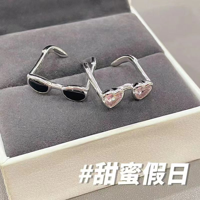 Wholesale Glasses Alloy Ring JDC-RS-TongS004