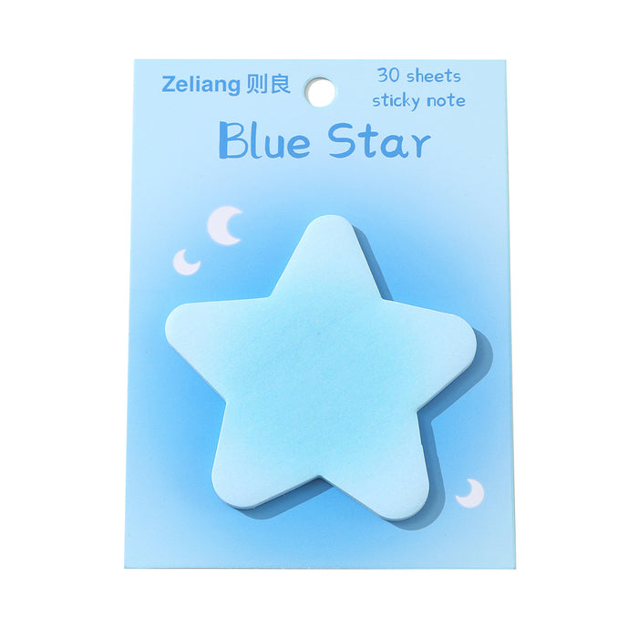 Wholesale Color Blush Halo Gradient Love Star Sticker Note
