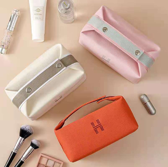 Wholesale New Canvas Makeup Bag with Advanced Inner Container, Toilet and Makeup Storage Bag, Travel Makeup Storage Bag