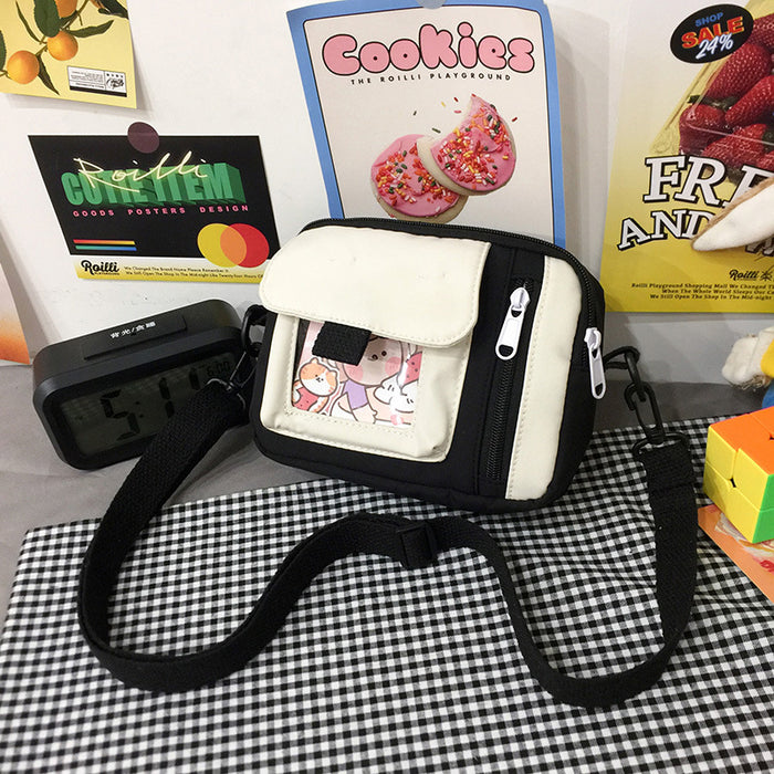 Wholesale Canvas bag, crossbody bag, artistic versatile, cute shoulder bag