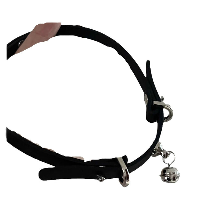 Wholesale Punk Girl Black Neckband Bell Short Necklace