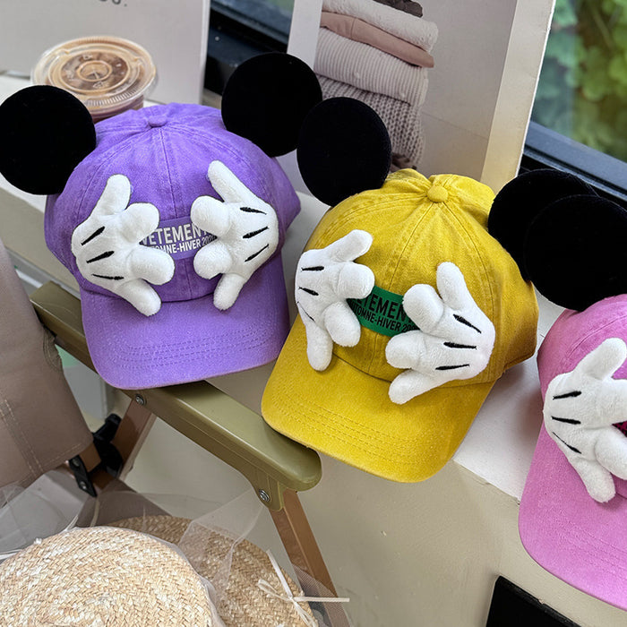 Wholesale Cartoon Ears Baseball Hat Parent Child Palm Duck Tongue Hat