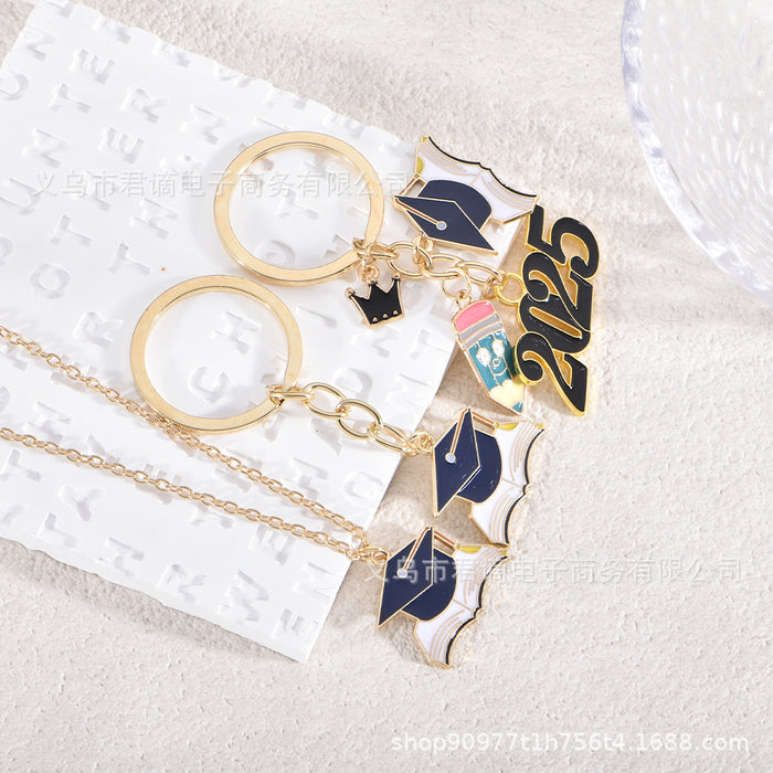 Wholesale Doctor Cap Keychain Student Souvenir Creative Personality Bag Pendant