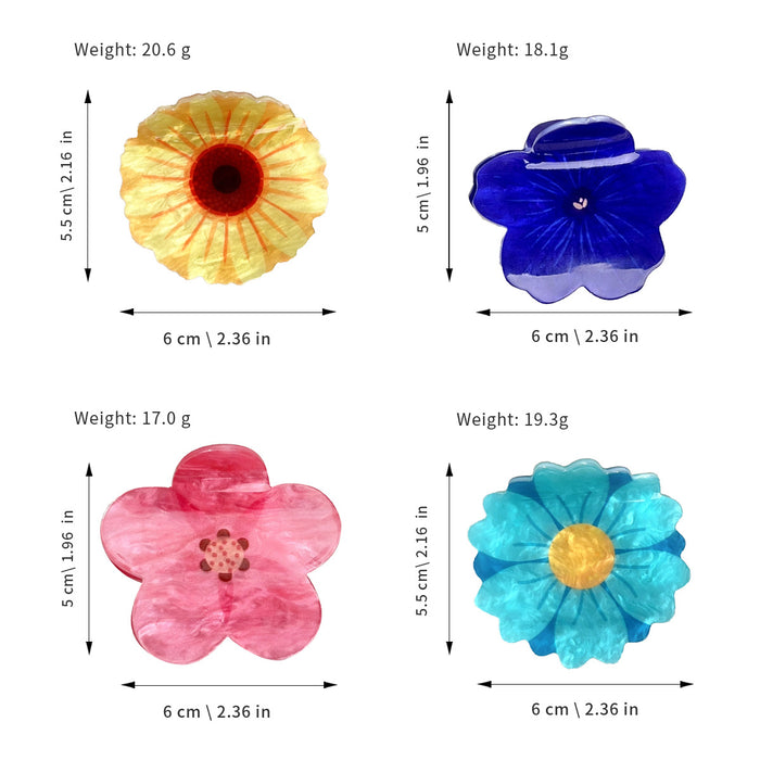 Wholesale Sunflower Acrylic Hair Clip Fashion Accessory for Everyday Styling Gift