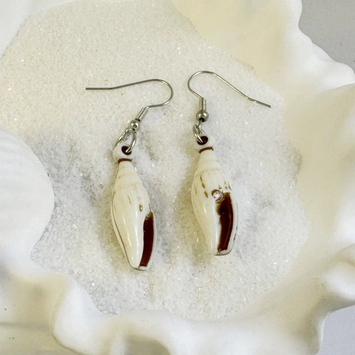 Wholesale Vintage Ocean Shell Acrylic Earrings Boho Style Fashion Accessory for Resale MOQ≥2