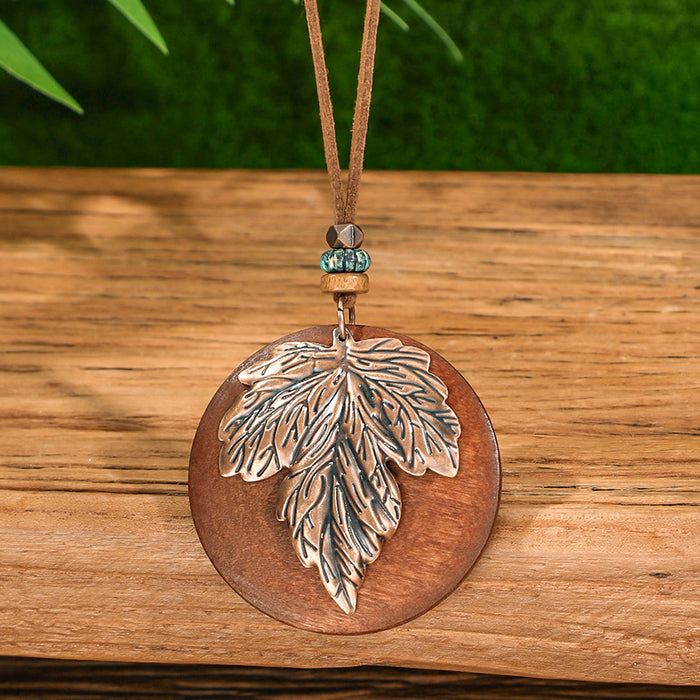 Wholesale Retro Bohemian Tassel Pendant Necklace Zinc Alloy Electroplated Geometric Pendant MOQ≥2