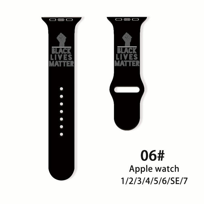 Wholesale Printed Silicone Watch Strap Wristband JDC-WD-NuoQi039