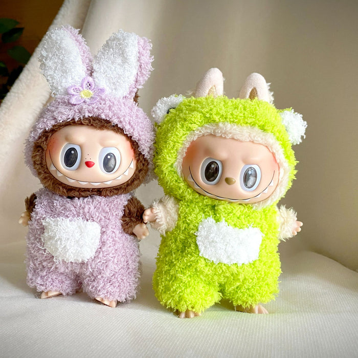 Wholesale Sitting Party Pendant Keychain Doll Change into Animal one-piece Doll Clothes