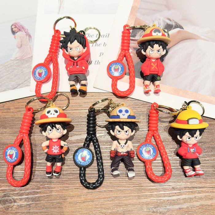 Wholesale Metal Keychain Cartoon Anime Cosplay Bag Charm Gift for Car Key Accessory MOQ≥2