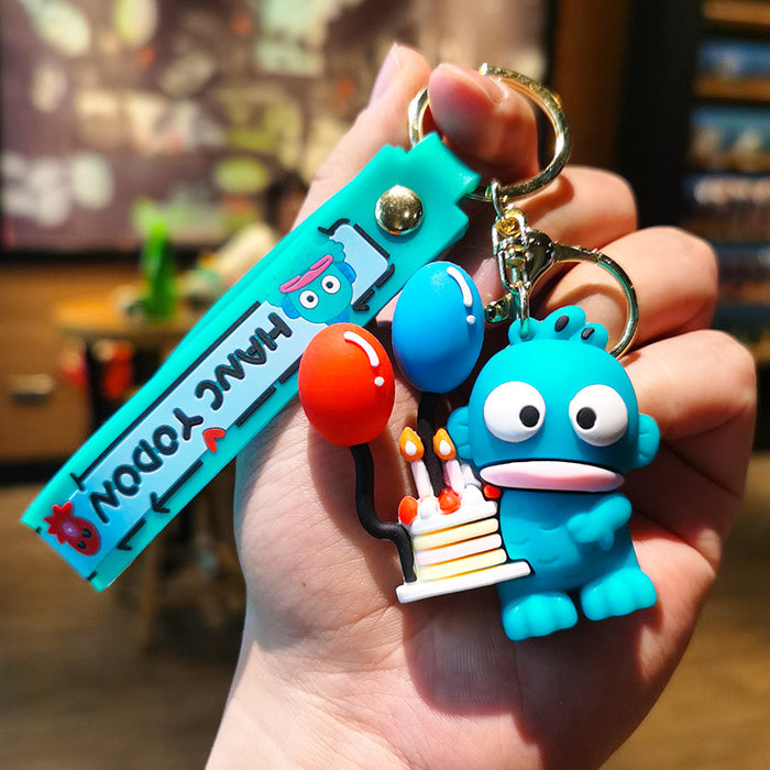 Wholesale   Cartoon key chain Clownfish PVC Keychain Cute Couple Doll Car Key Chain Bag Pendant Small Gift