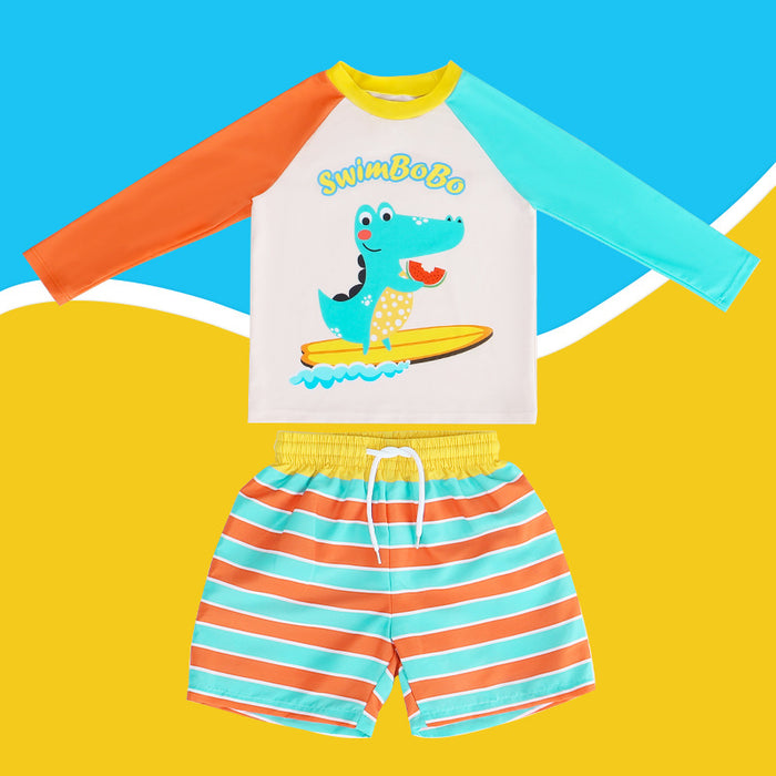 Wholesale Children's swimsuits, boys' swimsuits, swimming sets, children's medium to large children's split swimsuits, boys' babies