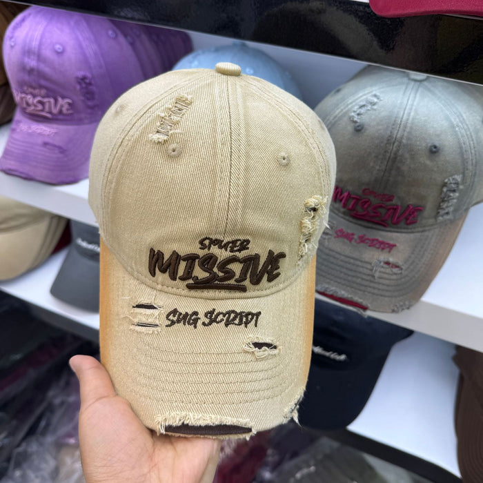 Wholesale New letter embroidered perforated baseball cap, fashionable and versatile for travel