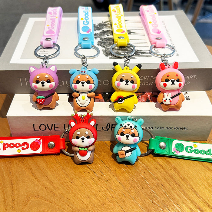 Wholesale   Cartoon Key Chain dog key chain pendant  school cute key chain