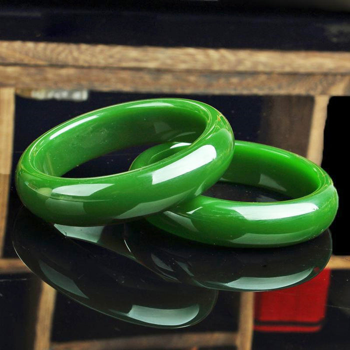 Wholesale Green Bracelet Imitation Jade Bold Style