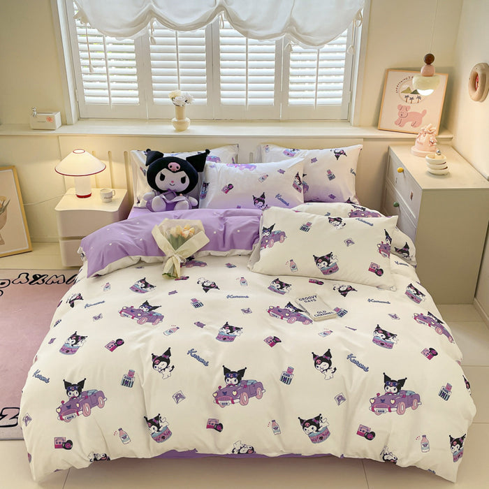 Wholesale Cartoon Bed Sheets, Dust Covers, Protective Covers, Skin Friendly and Frosted Bed Sheet JDC-SEE-AiErMei001