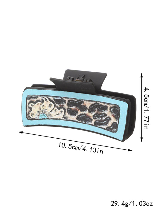 Wholesale Western Wind Cactus Sunflower Pattern Grab Clip Women Shark Clip Hairpin