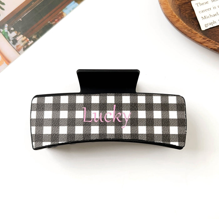 Wholesale Pu Printed Shark Clip Western Style Retro Leather Hairpin Hair Grabber Hair Accessories