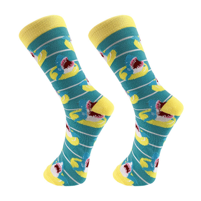 Wholesale Animal Series Cartoon Men's Middle Socks JDC-SK-YiYan079