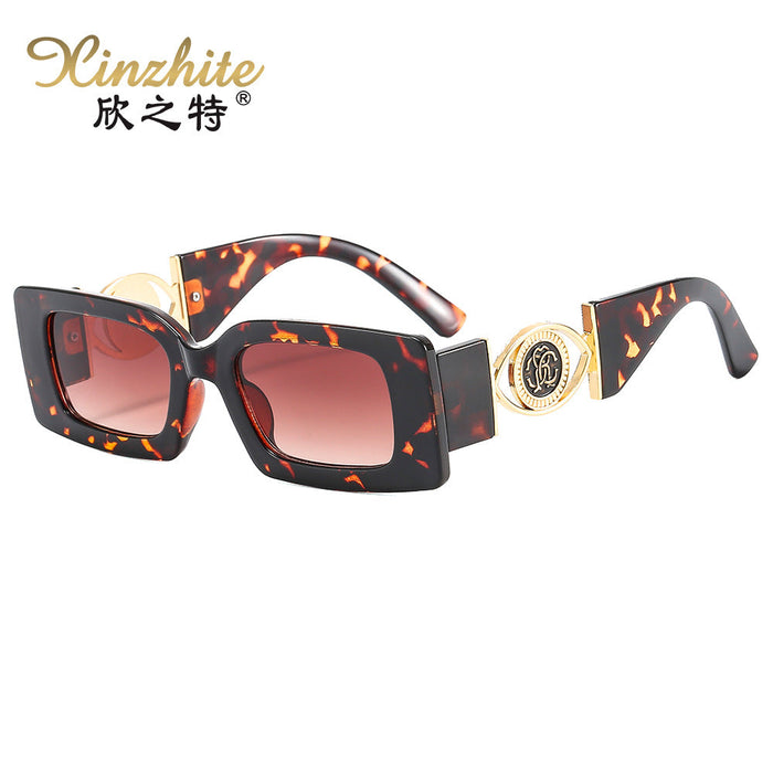 Wholesale Square Small Frame Metal Sunglasses JDC-SG-XZT010