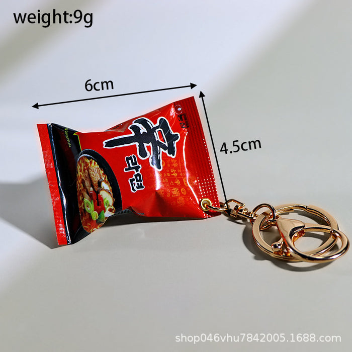 Wholesale New snack bag pendant with simulated miniature rubber candy key pendant