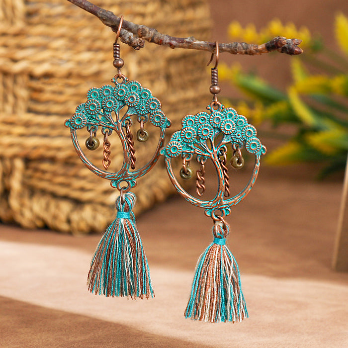 Wholesale Geometric Alloy Tassel Earrings for Women Party Wear Fashion Accessory MOQ≥2