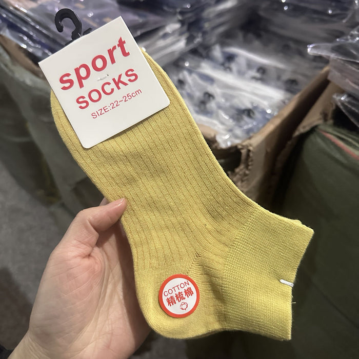 Wholesale Thin breathable low top socks, boat socks, short socks, cotton socks