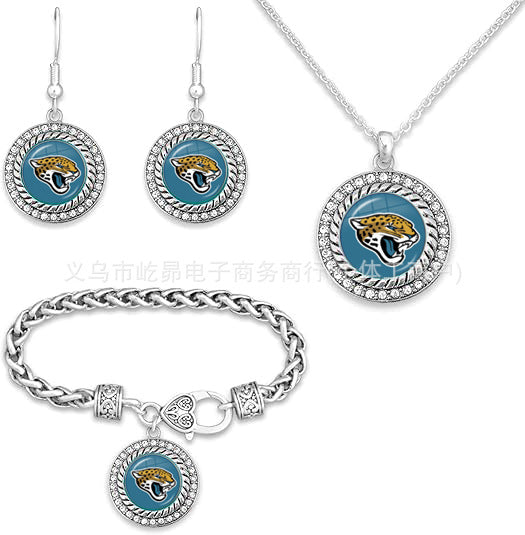 Wholesale Rugby Bracelet Necklace Earring Set