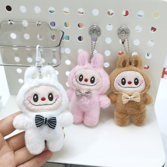 Wholesale Cartoon Cute Cloth Pendant Rabbit Plush Brooch Doll Doll Small Gift Clothing Accessories